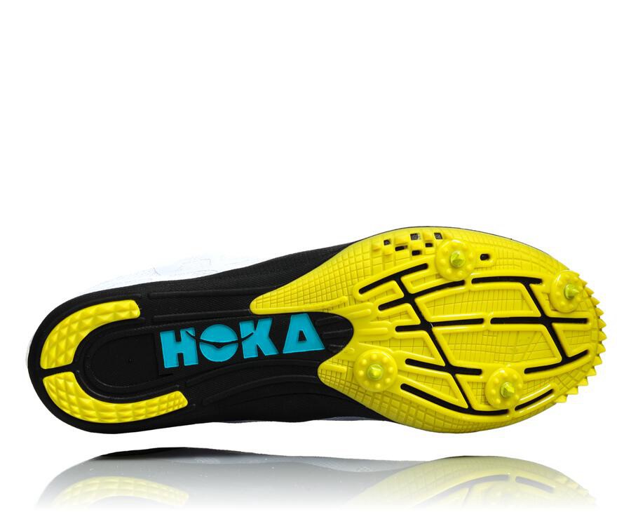 Hoka One One Çivili Koşu Ayakkabısı Erkek Beyaz/Mavi - Rocket X - XW5948263